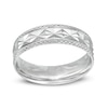 Thumbnail Image 1 of Diamond-Cut Band Ring in Solid Sterling Silver - Size 10