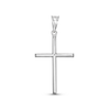 Thumbnail Image 1 of Diamond-Cut Skinny Cross Necklace Charm in Sterling Silver
