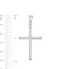 Thumbnail Image 2 of Diamond-Cut Skinny Cross Necklace Charm in Sterling Silver