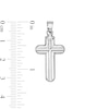 Thumbnail Image 2 of Sterling Silver Defined Round Edge Cross Necklace Charm