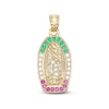 Thumbnail Image 1 of 10K Gold CZ Our Lady of Guadalupe Necklace Charm