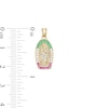 Thumbnail Image 2 of 10K Gold CZ Our Lady of Guadalupe Necklace Charm