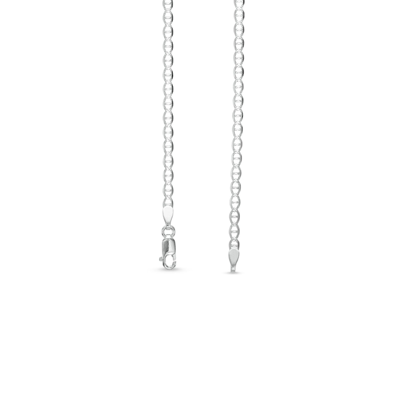 Made in Italy 2.7mm Diamond-Cut Mariner Chain Necklace in Solid Sterling Silver - 15"