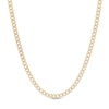 Thumbnail Image 1 of Made in Italy 2.9mm Diamond-Cut Pavé Cuban Chain Necklace in 10K Hollow Gold - 16"