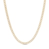 Thumbnail Image 0 of Made in Italy 2.9mm Diamond-Cut Pavé Cuban Chain Necklace in 10K Hollow Gold - 16"