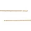 Thumbnail Image 2 of Made in Italy 2.9mm Diamond-Cut Pavé Cuban Chain Necklace in 10K Hollow Gold - 16"