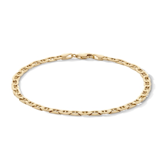 Made in Italy 4.1mm Mariner Chain Bracelet in 10K Hollow Gold - 7.5"