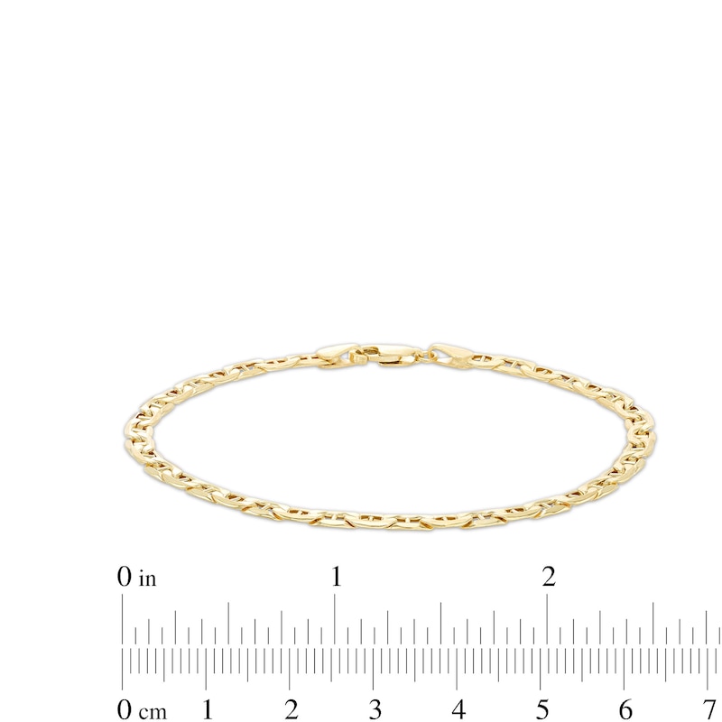 Made in Italy 4.1mm Mariner Chain Bracelet in 10K Hollow Gold - 7.5"