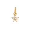 Thumbnail Image 0 of Cubic Zirconia Star Bracelet Charm in 14K Semi-Solid Gold
