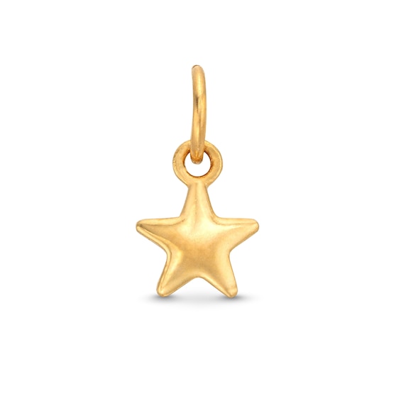 Star Bracelet Charm in 14K Semi-Solid Gold