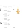 Thumbnail Image 1 of Cubic Zirconia Flower Bracelet Charm in 14K Semi-Solid Gold