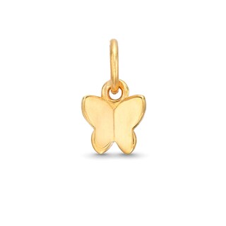Butterfly Bracelet Charm in 14K Semi-Solid Gold