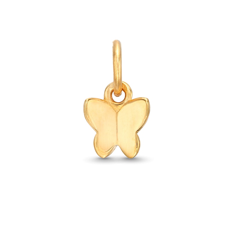 Butterfly Bracelet Charm in 14K Semi-Solid Gold