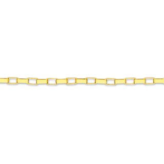 ​​​​​​​14K Solid Gold Permanent Long Link Box Chain