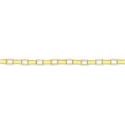 ​​​​​​​14K Solid Gold Permanent Long Link Box Chain