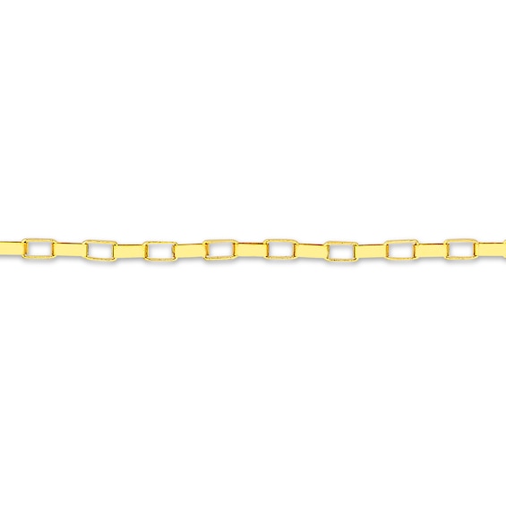 ​​​​​​​14K Solid Gold Permanent Long Link Box Chain
