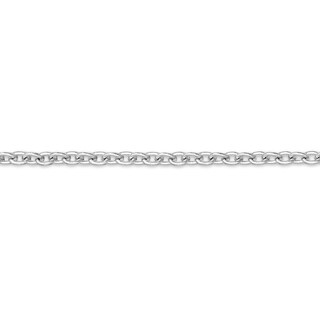 ​​​​​​​​​​​​​​14K Solid White Gold Permanent Open Cable Chain