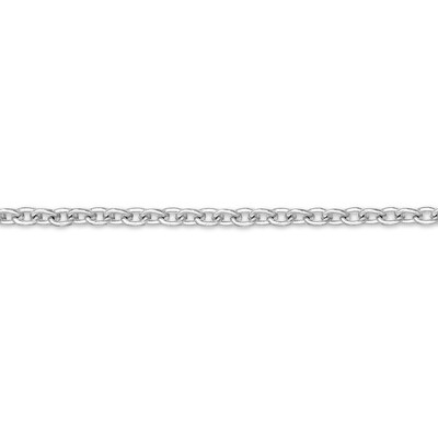 ​​​​​​​​​​​​​​14K Solid White Gold Permanent Open Cable Chain