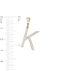 Thumbnail Image 1 of 1/20 CT. T.W. Diamond K Initial Necklace Charm in Sterling Silver with 14K Gold Plate