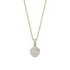 Thumbnail Image 1 of 1/20 CT. T.W. Diamond Circle Halo Pendant Necklace in 10K Gold
