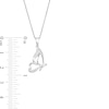 Thumbnail Image 1 of Diamond-Accent Half Butterfly Necklace in Sterling Silver - 18"