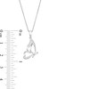 Thumbnail Image 1 of Diamond-Accent Half Butterfly Necklace in Sterling Silver - 18"