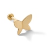 Thumbnail Image 1 of 14K Gold Butterfly Cartilage Barbell - 18G 5/16&quot;