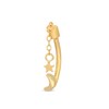 Thumbnail Image 1 of 10K Gold Moon and Star Chain Belly Ring - 14G 7/16"