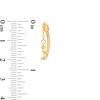 Thumbnail Image 2 of 10K Gold Moon and Star Chain Belly Ring - 14G 7/16"