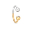 Thumbnail Image 0 of 14K Gold CZ Two-Tone Horseshoe - 16G 3/8"