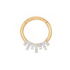 Thumbnail Image 1 of 14K Gold CZ Cartilage Hoop - 16G 3/8"