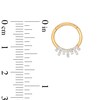 Thumbnail Image 2 of 14K Gold CZ Cartilage Hoop - 16G 3/8"