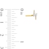 Thumbnail Image 2 of 14K Gold Lightning Bolt L-Shaped Nose Stud - 18G 5/16"