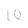 Thumbnail Image 0 of 10K Tube Hollow White Gold Medium Continuous Hoops