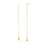 Thumbnail Image 1 of 10K Semi-Solid Gold Snake Threader Earrings