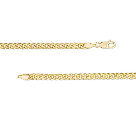 14K Semi-Solid Gold Miami Curb Chain - 20"