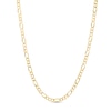 Thumbnail Image 0 of 2.6mm Diamond-Cut Figaro Chain Necklace in 14K Hollow Gold - 18"