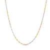 Thumbnail Image 0 of 1.6mm Diamond-Cut Rope Tri-Color Chain Necklace in 10K Solid Gold - 18"