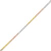 Thumbnail Image 1 of 1.85mm Diamond-Cut Crisscross Tri-Color Chain Bracelet in 10K Solid Gold - 7.5"