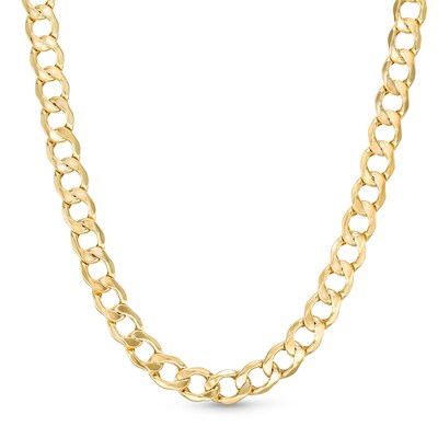 14K Hollow Gold Curb Chain - 22"