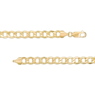 14K Hollow Gold Curb Chain - 22"