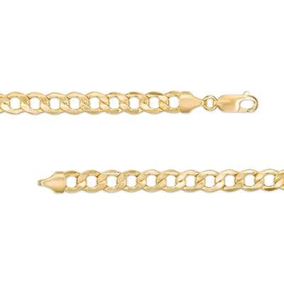 14K Hollow Gold Curb Chain - 22"