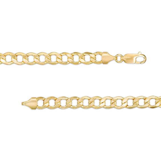 14K Hollow Gold Curb Chain - 22"