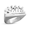 Thumbnail Image 0 of Crown Name Personalized Ring in Solid Sterling Silver (1 Line)