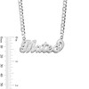 Thumbnail Image 2 of Script Name Curb Chain Necklace in Solid Sterling Silver (1 Line) - 18"