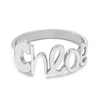 Thumbnail Image 0 of Script Name Personalized Ring in Solid Sterling Silver (1 Line)