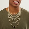 Thumbnail Image 3 of 14K Gold Plated Bold Number Chain Necklace - 18" + 2"
