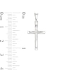 Thumbnail Image 2 of Diamond-Cut Cross Necklace Charm in 10K Hollow White Gold