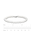 Thumbnail Image 3 of 6mm Freshwater Cultured Pearl Bracelet with Sterling Silver Clasp - 8"