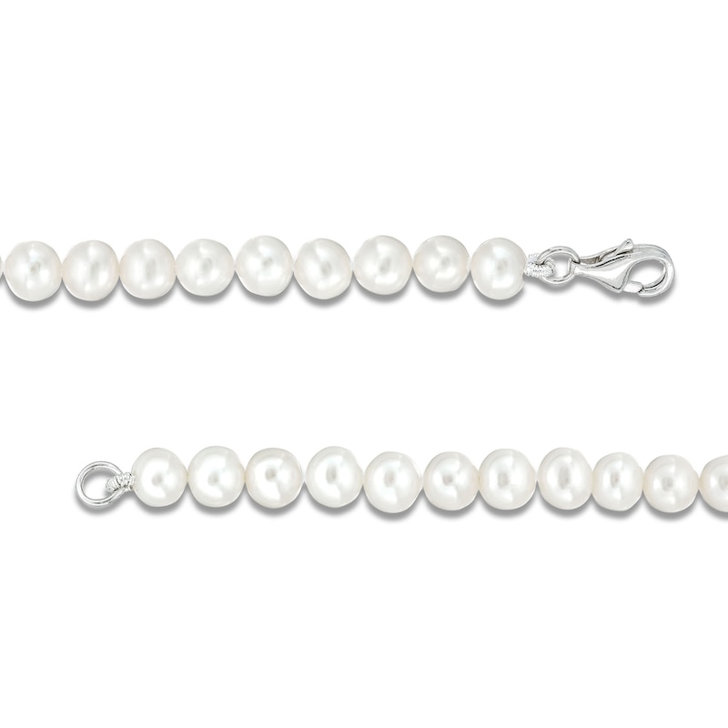 5mm Cultured Freshwater Pearl Necklace with Sterling Silver Clasp - 16"